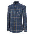 Camisa de manga larga de franela para hombre.